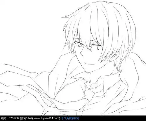 简笔画动漫男生简笔画图片漫画简笔画男孩子坐在椅子上的男孩简笔画