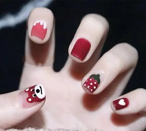 指甲图片美甲款式,指甲图片美甲款式流行(秋冬温暖治愈&显手白