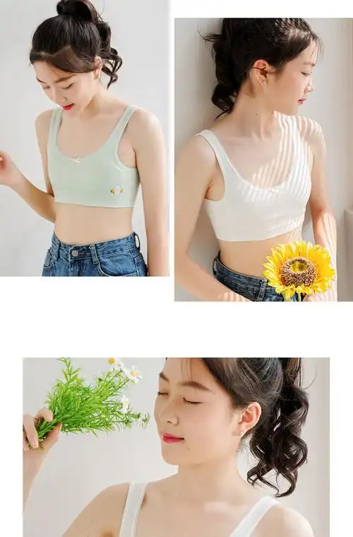 女童内衣棉发育期少女小背心7-15岁小女孩穿的新薄款文胸中大童夹棉