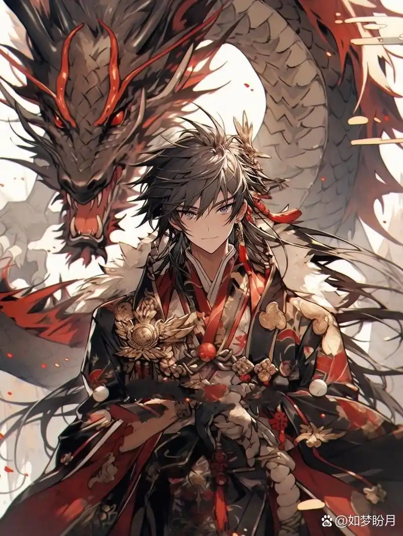 焰龙帝王之势|国潮古风帅气御龙男子 96传说有一龙,可上天入地,吐息