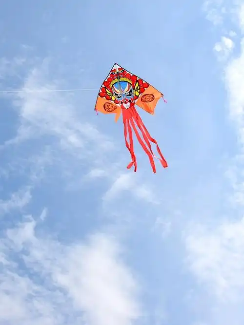 潍坊风筝京剧脸谱武财神中国国风大型成人三角微风风筝