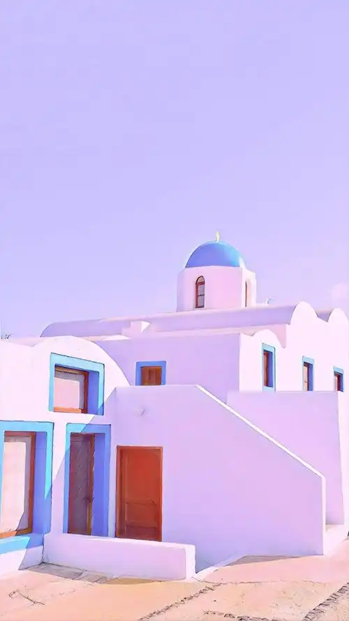 唯美粉紫色系少女心,高清图片,手机锁屏桌面-壁纸族