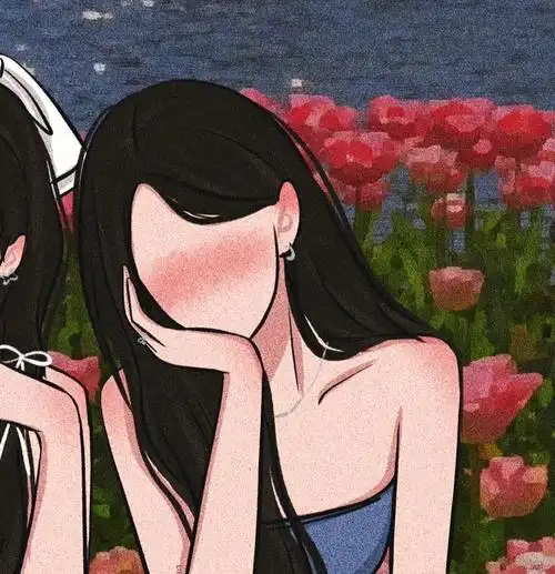 郁金香闺蜜头#闺蜜头像  #闺蜜头像一人一半  #郁金香闺蜜头像