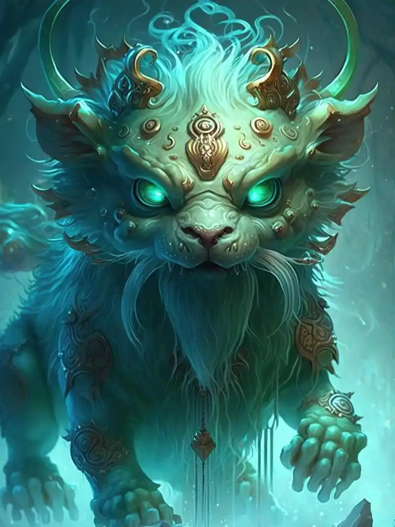 貔貅神兽,纳福纳财,好运连连,一顺百顺 ai绘画系列作品更新!