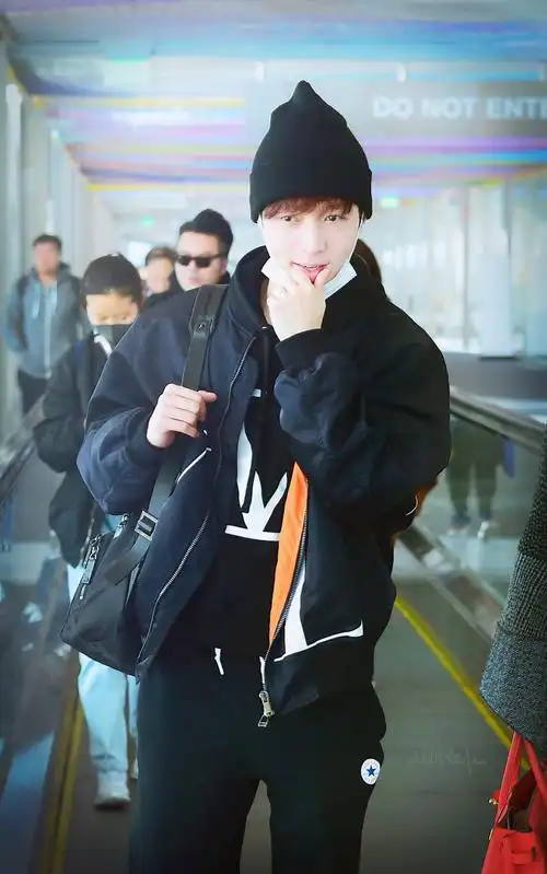 jiao  1月30日 15:31   关注   张艺兴 190215 洛杉矶国际机场 明星