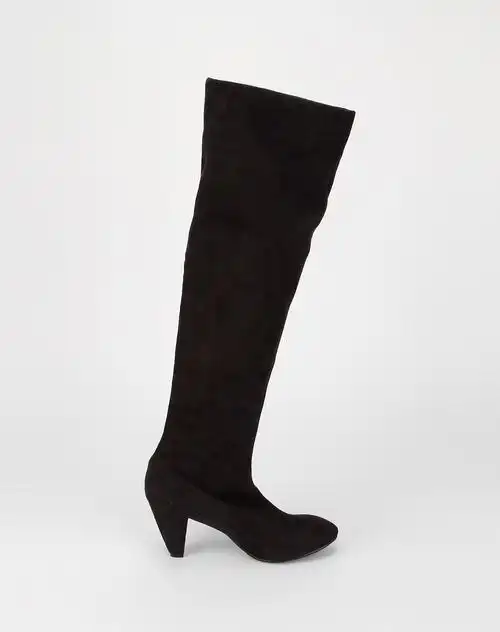 四季风女鞋专场黑色简约长靴