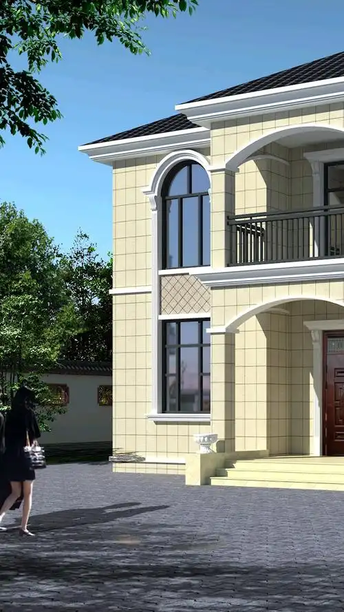 二层简单小别墅,造价低,不超过20万!