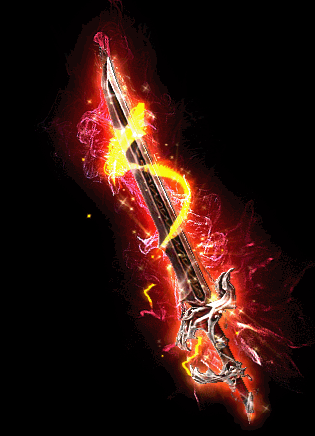 传奇素材网涡流红魔剑特效传奇武器素材