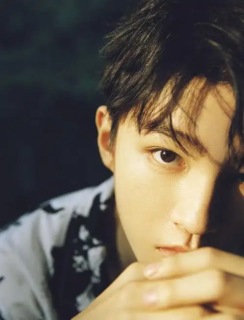 王俊凯落日余晖大片静谧温柔美少年怼脸拍颜值天花板超心动