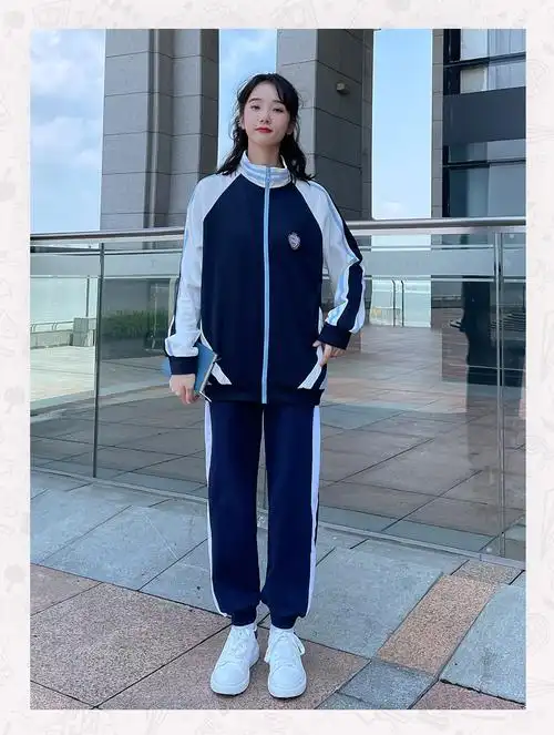 ゐ131518初中生高中生穿的校服套装中小学生生恤裤子三件套春季运动会