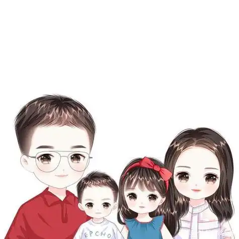 一家四口虎年头像图