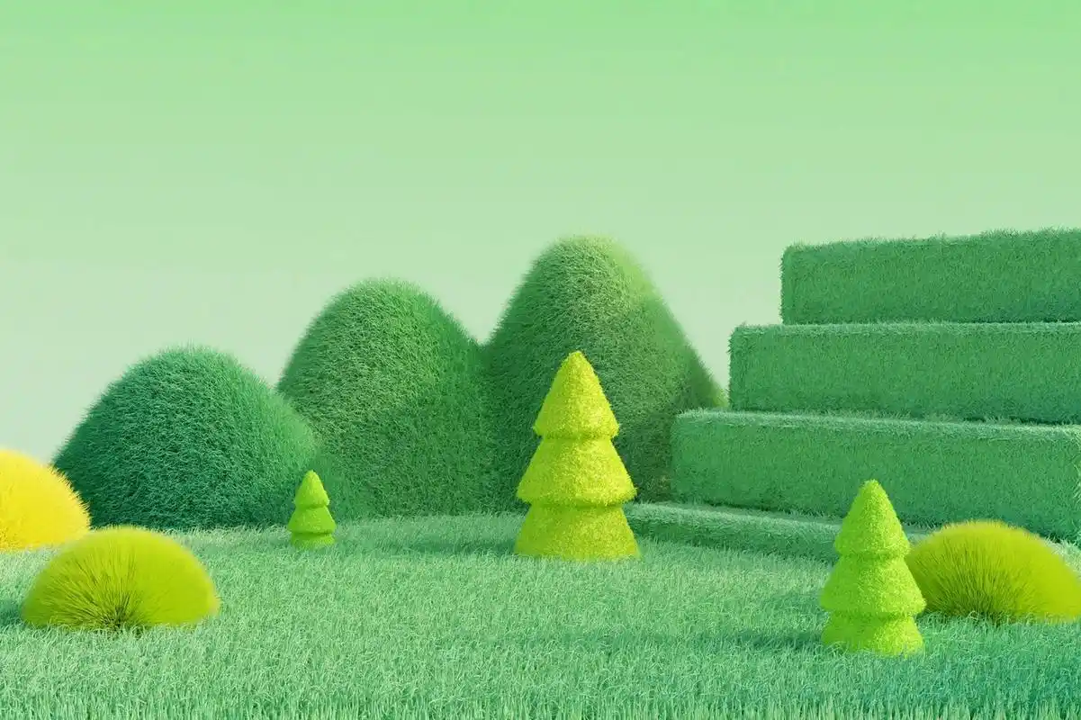 99适合夏天的绿色场景背景图,可可爱爱,简简单单,电商做背景,公众