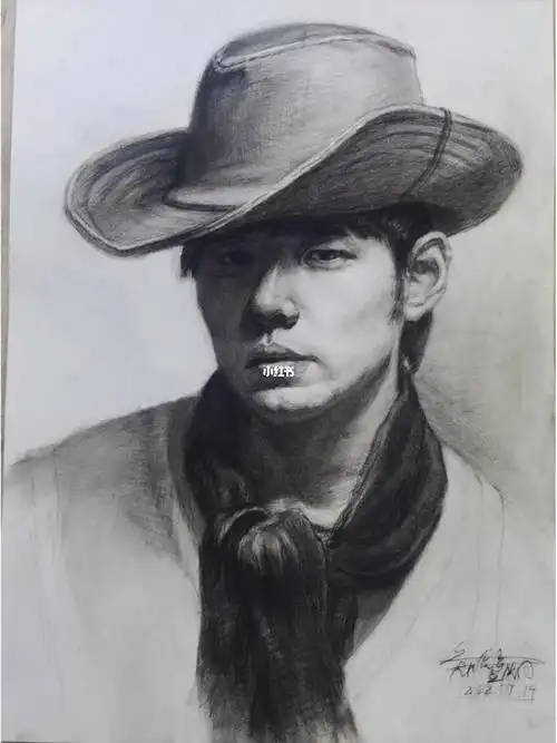 最伟大的作品  #素描头像  #jay周杰伦手机吃层次的吃相很难看