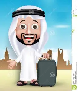 沙特阿拉伯人简笔画