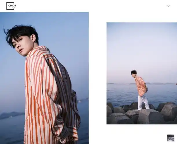 尤长靖海边氛围感写真