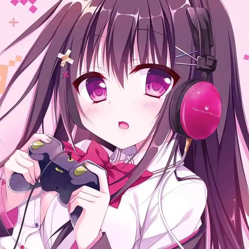 二次元少女 #可爱头像女卡通呆萌  - 抖音