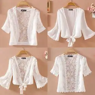 雪纺小披肩短款开衫