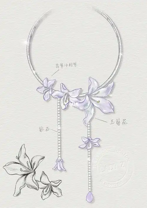 二十四节气印象设计处暑大项链设计