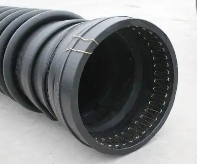 贵州铜仁市克拉管厂家hdpe缠绕增强管dn300高密度聚乙烯b型增强缠绕管