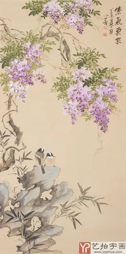 【已售】河北美协花鸟名家皇甫小喜四尺竖幅花鸟