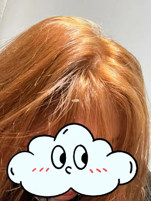 泡泡染发75爆顶后续图