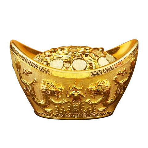 2021年旺财金元宝装饰品客厅玄关招财进宝桌面小摆件金元宝存钱罐大