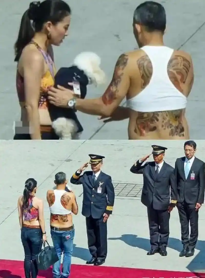 泰国国王的私下生活穿露脐装贴纹身贴显个性穿亮片装很新潮