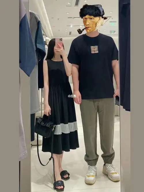 150与178身高差情侣每日穿搭