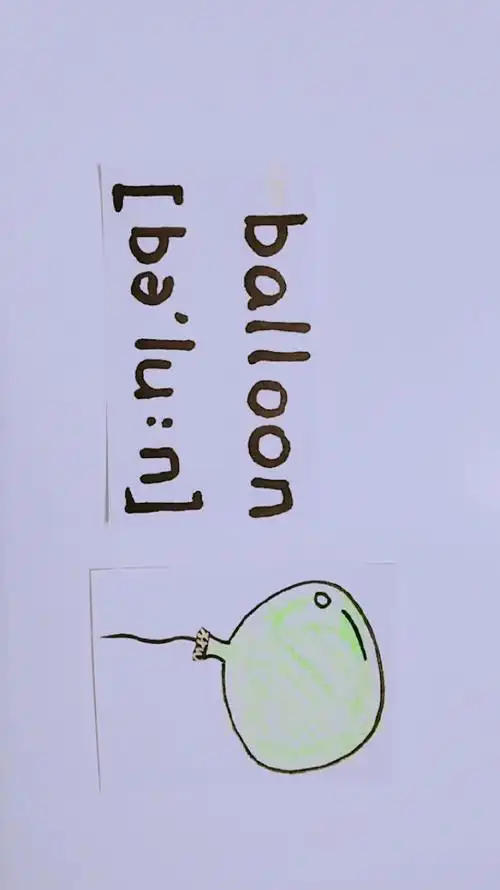 英语启蒙#英语单词讲解·发音读法·气球balloon·幼小衔接·学习