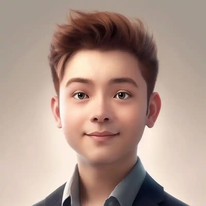 ai生成卡通头像       打卡midjourney,一张证件照 指令handsome boy