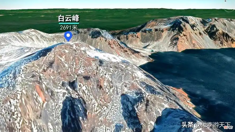 卫星地图看神秘的长白山 长白山天池太恐怖了