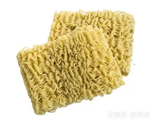 方便面或孤立的白色背景上的拉面