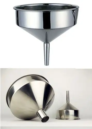 定制定制漏斗304加厚大口径工业用过滤油漏酒漏特大号漏斗 红色 上口