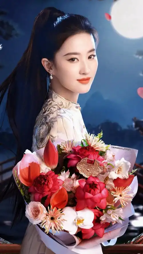 刘亦菲##刘亦菲新中式花束