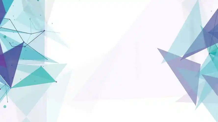 蓝绿渐变的多边几何图形ppt背景图片