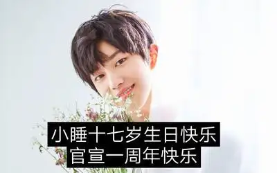 [宋文嘉]十七岁生日快乐!官宣一周年快乐!快来感受小睡的美颜暴击吧