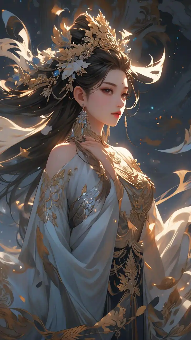 国漫女神降临手机壁纸9078