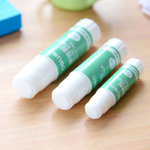 得力三年二班文具pvapvp白色变色固体学生胶水胶棒