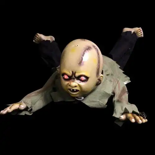 万圣节恐怖道具爬行女鬼密室逃脱鬼屋发光电动玩具其它