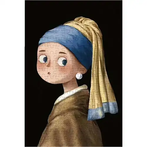 世界名画木质拼图1000片蒙娜丽莎成人手工减压益智送女生礼物q版