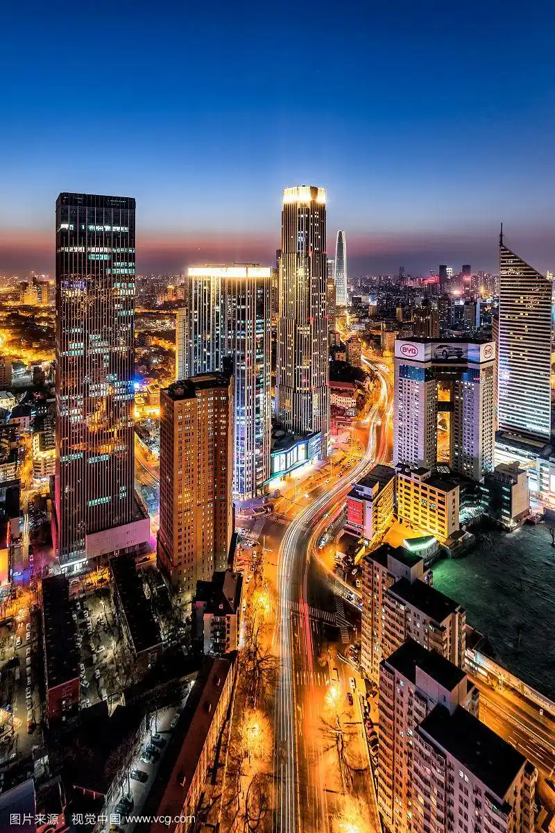 天津小白楼cbd夜景