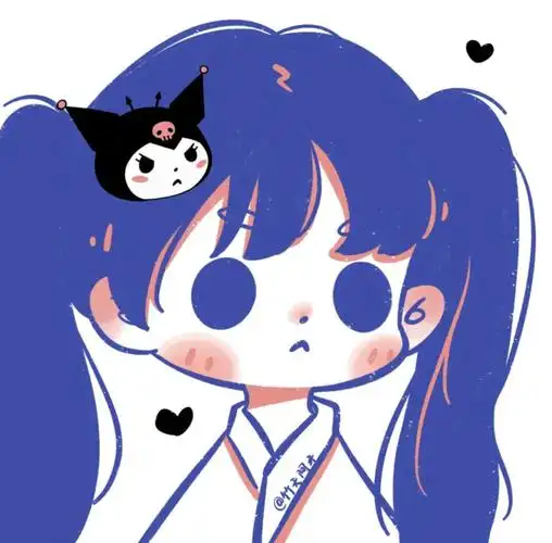 q版头像|美乐蒂|库洛米 画师:竹天阿牙