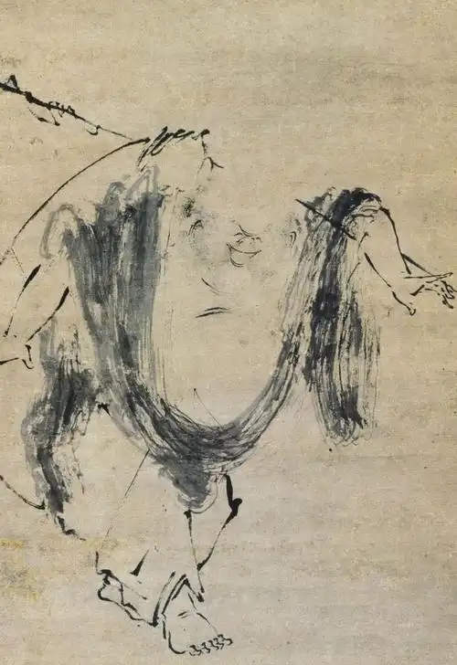 清凉赏析丨宋代梁楷布袋和尚图