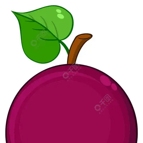 百香果与心叶卡通画简单设计在白色背景上隔离的插图