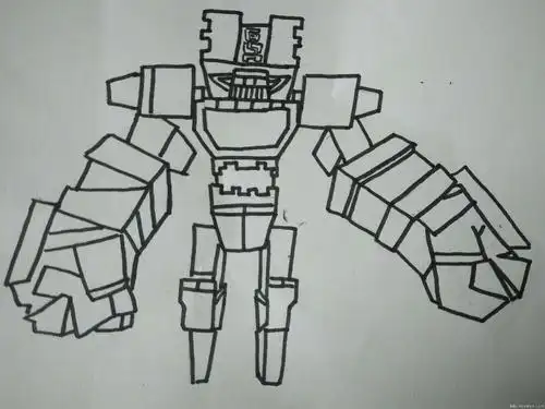 简笔画迷你世界熊孩子