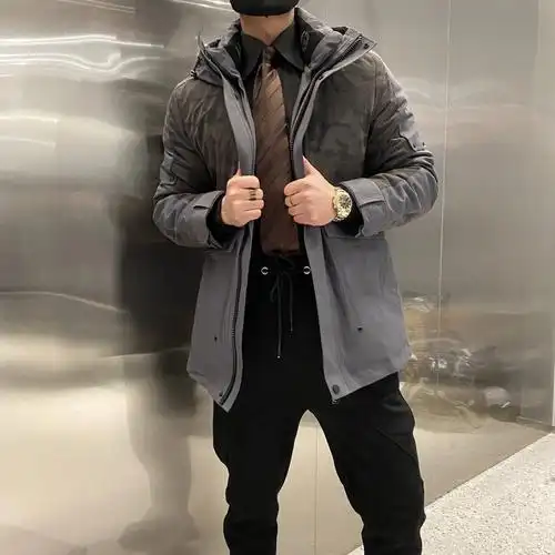 尺码l-4xl模特身高175 体重130斤 穿xl#男士穿搭  #男士羽绒服  #派克