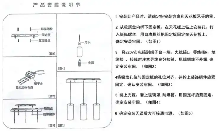 安装说明assembly instructions