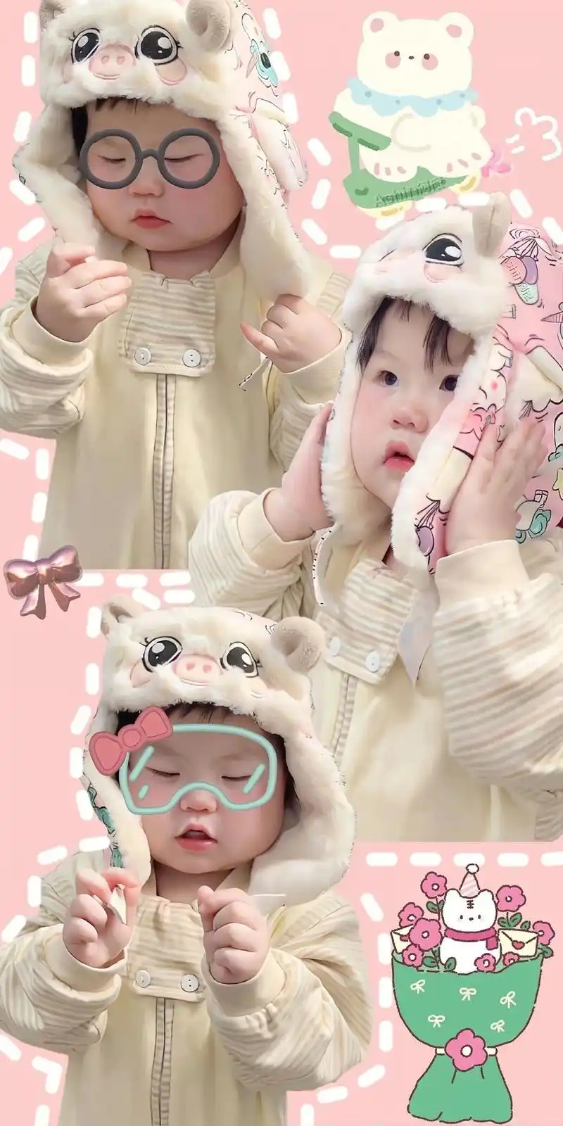 摇一摇手机壁纸,妹崽太可爱啦～～#手机屏保 #瑶一瑶小肉包  - 抖音