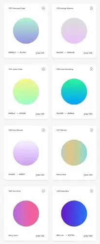 渐变色是最美的风景 不管是作画还是设计 有一组漂亮