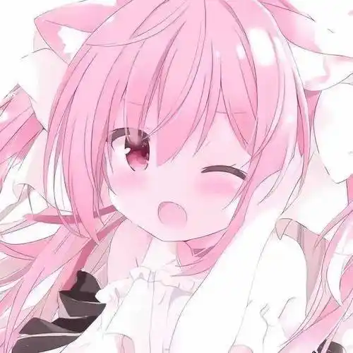 动漫女生头像好看到爆炸的粉毛头像